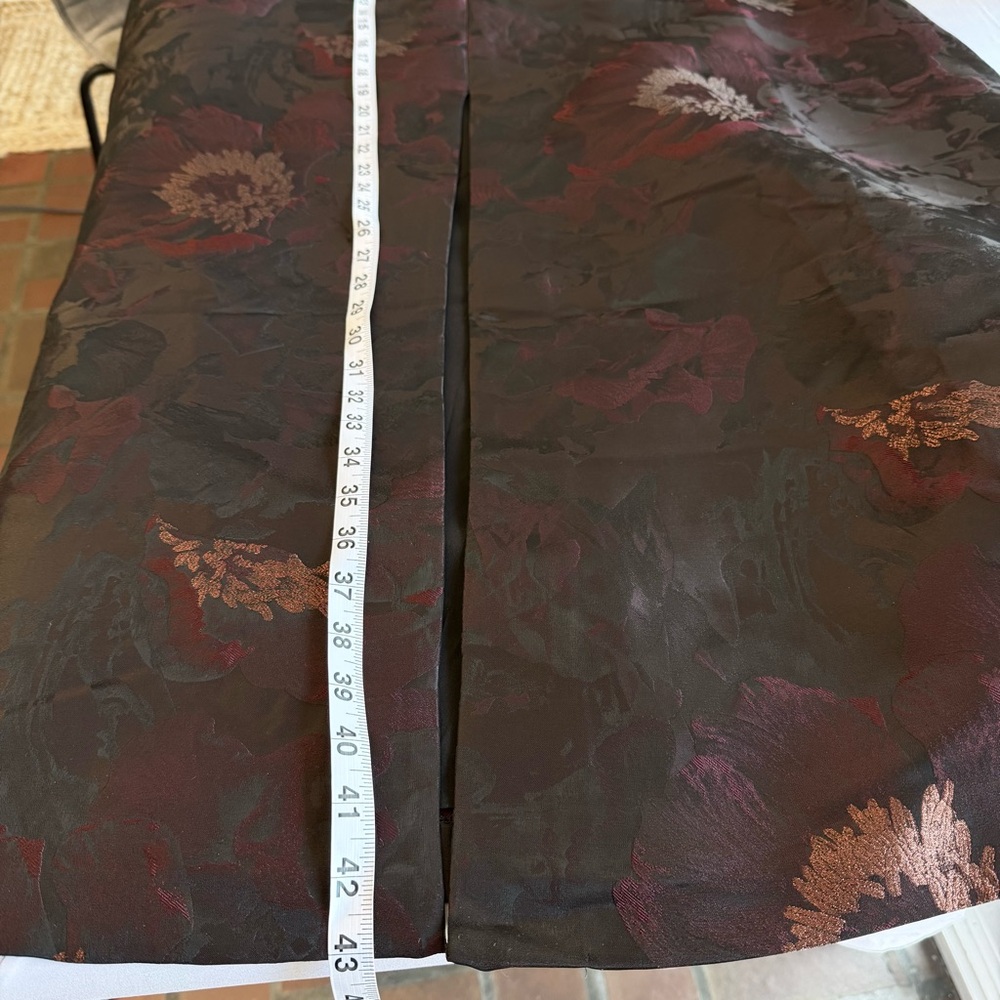 New KAY UNGER Purple Floral Jacquard Formal Black Tie Wedding Maxi Dress Size 18 - Picture 10 of 12